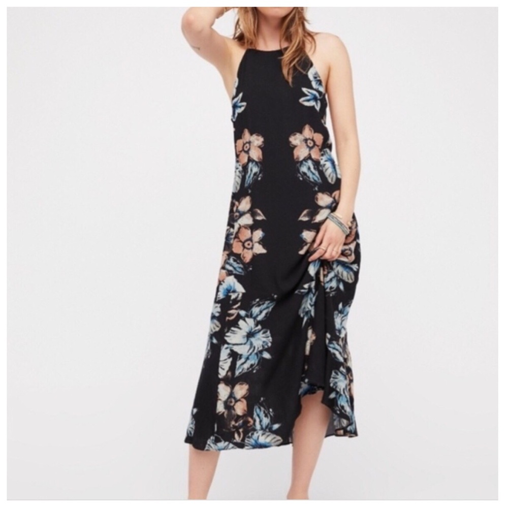 NWOT Free People Floral Maxi Dress